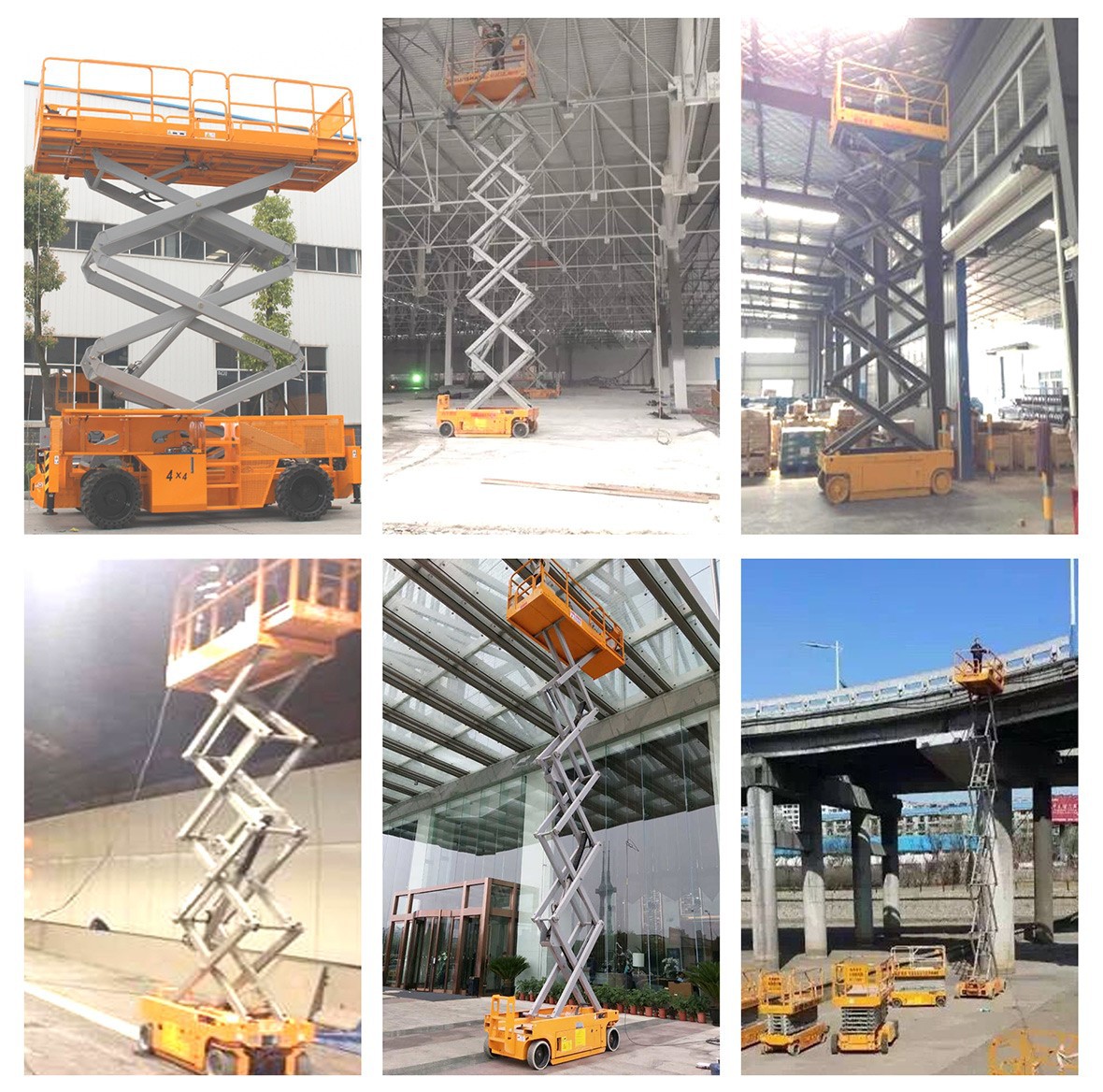 single man scissor lift orange single man scissor lift orange