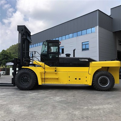 50ton heavy diesel forklift with enclosed cab